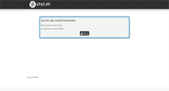 Desktop Screenshot of agiforletoghe.hosted.phplist.com