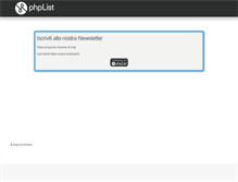 Tablet Screenshot of agiforletoghe.hosted.phplist.com
