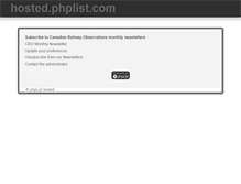 Tablet Screenshot of cro.hosted.phplist.com