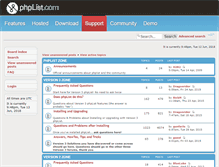 Tablet Screenshot of forums.phplist.com